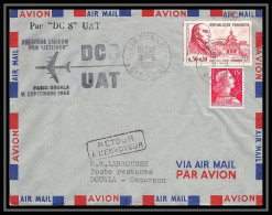 6566/ France Lettre (cover) N°1260 CHARCOT 1ERE LIAISON PAR DC8 UAT PARIS / DOUALA CAMEROUN EN 1960 - 1960-.... Covers & Documents