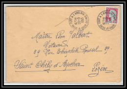 6553/ France Lettre (cover) N°1263 Decaris Port A L 'anglais Vitry Pour Saint-Chély-d'Apcher Lozère 1963 - 1961-....