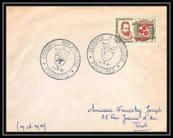 6543/ France Lettre (cover) Commémoratif N°1286 Tabac Congrès De Fougères 1961 Pour Toul - Bolli Commemorativi