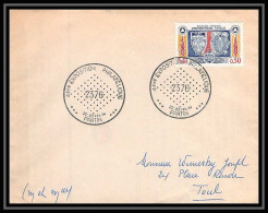 6522/ France Lettre (cover) Commémoratif N°1404 Pompiers 4éme Exposition Philatélique Pantin 1964 Pour Toul - Commemorative Postmarks