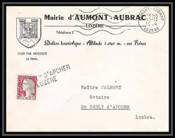 6521/ France Lettre (cover) N°1263 Decaris Saint-Chély-d'Apcher Griffe 1964 - 1961-....