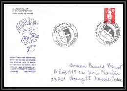 6509/ France Lettre Marianne Du Bicentenaire Arme Atomique Atome Bourg En Bresse Pour Bourg St Maurice 1992 - Cachets Commémoratifs