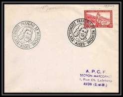 6462/ Algérie Lettre (cover) N°326 30ème Congrès De Medecine à Alger Fdc (premier Jour) 3/4/1955 - Lettres & Documents