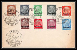 6456/ Allemagne (germany) Lettre (cover) Alsace Lorraine Cothringen N°24/32 Metz 7/11/1940 - Guerre De 1939-45