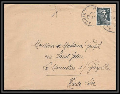6415/ France Lettre (cover) N°713 Gandon Patay Loiret 1945 Pour Le Monastier-sur-Gazeille Haute Loire - 1945-54 Marianne De Gandon