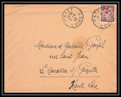 6380/ France Lettre (cover) Iris Patay Loiret Pour Le Monastier-sur-Gazeille Haute Loir - 1921-1960: Période Moderne