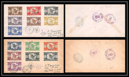 6452/ Nouvelle-Calédonie Lettre Recommandé (cover) N°230/243 France Libre 1947 Pour New York Usa - Covers & Documents