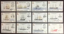 British Antarctic Territory BAT 2008 Explorers Ships Definitives Set MNH - Unused Stamps