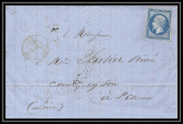 8245 LAC Fauzes (feauzes) 18 N 14 Napoleon 20c Pc A Sec Non Lisible St Etienne Loire France Lettre Cover - 1849-1876: Classic Period