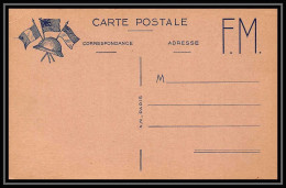 7982 France Guerre 1939/1945 Carte Postale Double Map Franchise Militaire (postcard) Neuve Tb - Guerre De 1939-45