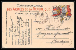 7973 Secteur 91 1915 Mauzens Et Miremont Dordogne France Guerre 1914/1918 Carte Postale Franchise Militaire (postcard) - WW I