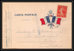 7961 Censure + Complement Pour Geneve Suisse (Swiss) 1916 Guerre Carte Postale Franchise Militaire (postcard) - Guerre De 1914-18
