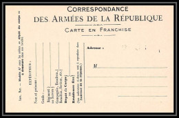7892 France Guerre 1914/1918 Carte Postale Franchise Militaire (postcard) Neuve Tb - Guerre De 1914-18