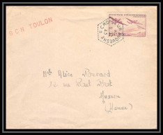 7856 Croiseur Duquesne Bcn Toulon 1945 Pour Auxerre France Poste Navale Militaire Lettre (cover) - Poste Navale