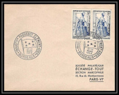 7843 Inauguration Du Paquebot Clement Ader 1954 Bordeaux France Poste Maritime Lettre (cover) - Schiffspost