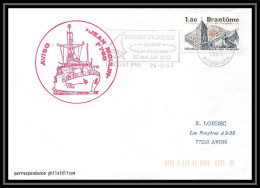 7851 Aviso Jean Moulin F 785 1983 France Poste Navale Militaire Lettre (cover) - Poste Navale