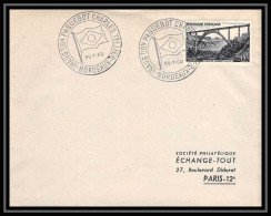 7827 Paquebot Charles Tellier 1952 Tp Viaduc De Garabit 928 France Poste Maritime Lettre (cover) - Maritime Post