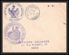 7833 Lsc Wesserling Alsace St Amarins Lsc 1915 France Guerre 1914/1918 Lettre (cover) Franchise Militaire - WW I