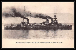 7812 Cuirasse Le Verite Pre-Dreadnought Classe Liberte France Poste Navale Militaire Carte Postale (postcard) Neuve - Warships