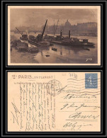 7738 Affranchissement Semeuse 1f Au Lieu De 90c Pour Anvers Belgique Express Fluvial France Carte Postale (postcard) - 1921-1960: Modern Tijdperk