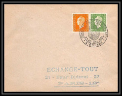 7704 Congres De Philatelie St Etienne Loire 1950 Dulac France Lettre (cover) - Gedenkstempel