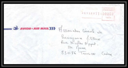 7710 Affranchissement Vignette Tontouta Nouvelle Caledonie 1988 Pour Toulon France Lettre (cover) - Seepost