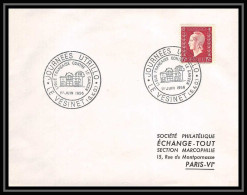 7699 Journees Urtillo Le Vesinet 1956 Dulac France Lettre (cover) - Commemorative Postmarks