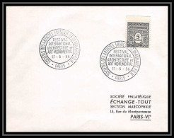 7696 Festival International D'architecture 1956 Arc De Triomphe France Lettre (cover) - Commemorative Postmarks