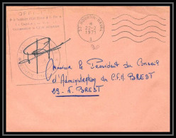 7677 Centre De Formation De La Marine Hourtin 1971 Poste Navale Militaire Signe (Signed Autograph) France Lettre (cover) - Naval Post