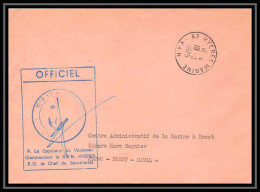 7681 Base D'aeronautique Navale De Hyeres 1975 Poste Navale Militaire Signe (Signed Autograph) France Lettre (cover) - Scheepspost