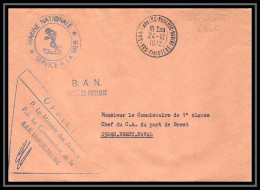 7667 Base D'aeronautique Navale De Lanveoc-Poulmic 1972 Poste Navale Militaire Signe (Signed) France Lettre (cover) - Scheepspost