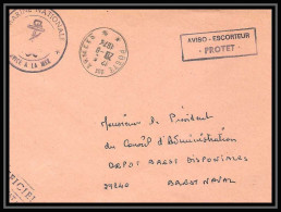 7666 Aviso Escorteur Protet 1974 Poste Navale Militaire France Lettre (cover) - Seepost
