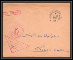 7657 GEMA JEAN BART Toulon 1965 Poste Navale Militaire Signe (Signed Autograph) France Lettre (cover) - Naval Post