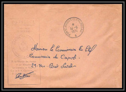 7642 Porte Avion Clemenceau 1974 Poste Navale Militaire Signe (Signed Autograph) France Lettre (cover) - Scheepspost