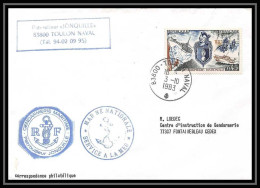7624 Patrouilleur Cotier De Gendarmerie Jonquille 1983 Poste Navale Militaire France Lettre (cover)  - Poste Navale