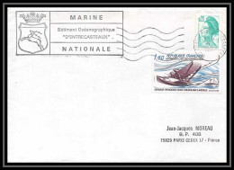 7628 Batiment Oceanographique D'entrecasteaux 1983 Poste Navale Militaire France Lettre (cover)  - Seepost