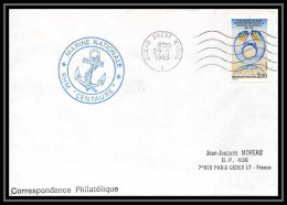 7623 Centaure Remorqueur Rhm 1983 Poste Navale Militaire France Lettre (cover)  - Scheepspost