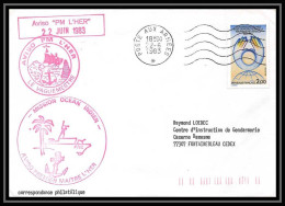 7602 Aviso Premier-Maitre L'Her 1982 1983 Poste Navale Militaire France Lettre (cover)  - Naval Post