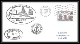 7557 Escorteur D'Escadre Bouvet 1981 Signe (signed Autograph) Poste Navale Militaire France Lettre (cover)  - Seepost