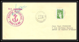 7561 Bb Gardenia 1978 Toulon Signe (signed Autograph) Poste Navale Militaire France Lettre (cover)  - Naval Post
