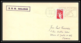 7554 RHM Malabar (A664) 1978 Poste Navale Militaire France Lettre (cover)  - Scheepspost