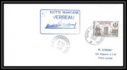 7543 Flotte Francaise Verseau 1982 Poste Navale Militaire France Lettre (cover)  - Posta Marittima