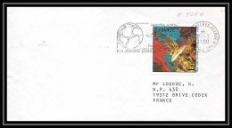 7535 Porte-helicopteres Jeanne D'arc 1980 New York Poste Navale Militaire France Lettre (cover)  - Naval Post