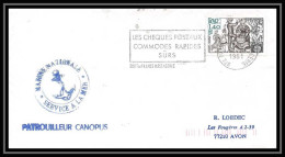 7538 Patrouilleur Canopus 1981 Poste Navale Militaire France Lettre (cover)  - Posta Marittima