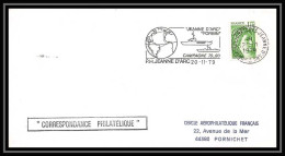 7531 Porte-helicopteres Jeanne D'arc 1979 Forbin Poste Navale Militaire France Lettre (cover)  - Posta Marittima