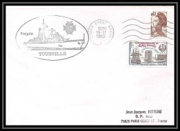 7520 Fregate Tourville 1982 Poste Navale Militaire France Lettre (cover)  - Seepost