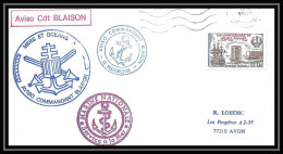 7507 Aviso Commandant Blaison 1982 Poste Navale Militaire France Lettre (cover)  - Correo Naval