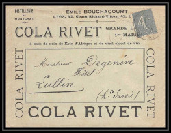 7411 Enveloppe Illustree Cola Rivet Bouchacourt Lyon 1919 Semeuse France Lettre (cover) TB Etat - 1921-1960: Modern Period