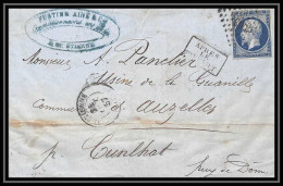 7366 LAC 1857 N 14 Napoleon 20c TB St Etienne Loire France Lettre Cover - 1849-1876: Période Classique