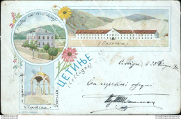 Cf43 Cartolina Cettigne Cetinje Montenegro 1900 Gruss - Sonstige & Ohne Zuordnung